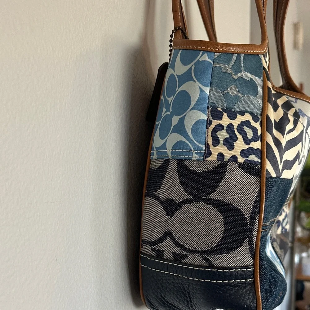 Coach Patchwork Shoulder Tote RARE - Picture 6 of 16